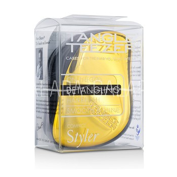 TANGLE TEEZER Compact Styler On-The-Go Detangling Hair Brush - # Bronze Chrome